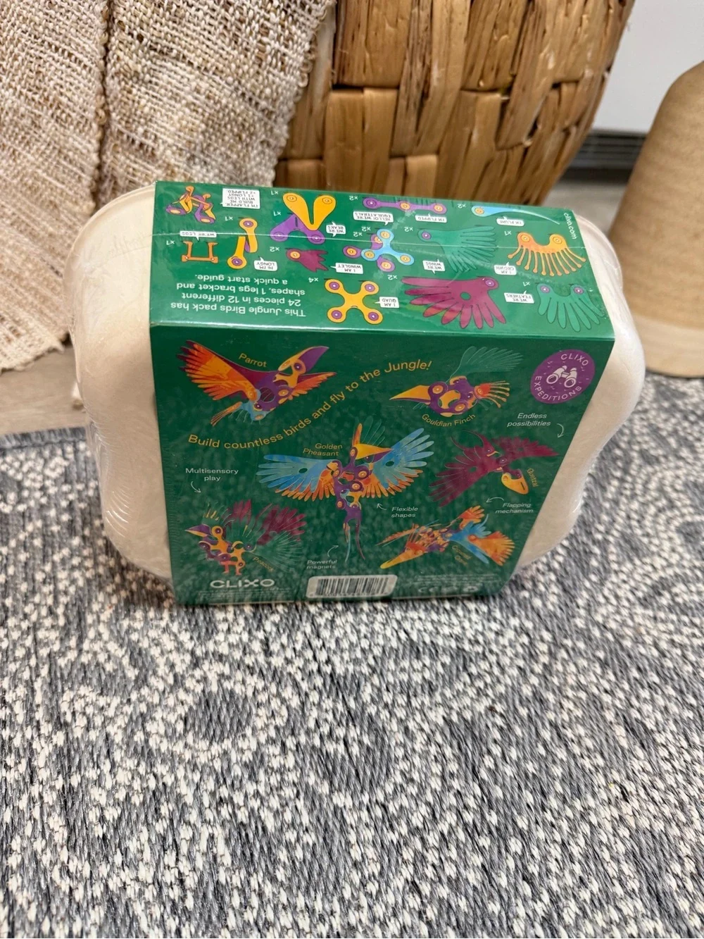New Clixo Tropical Birds Pack Magnetic STEAM Building Toy Set Custom Wing-Flap